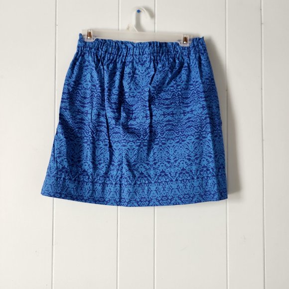 Joe Fresh Ikat Print Elastic Waist Skirt with Pockets - Picture 2 of 6